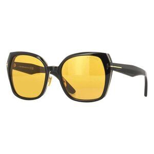 New TOM FORD Plum Black Square FT1223/S 01E Sunglasses Women